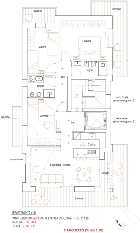 Attico panoramico Riccione